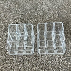 acrylic 9-slot lipstick organizer (set of 2)